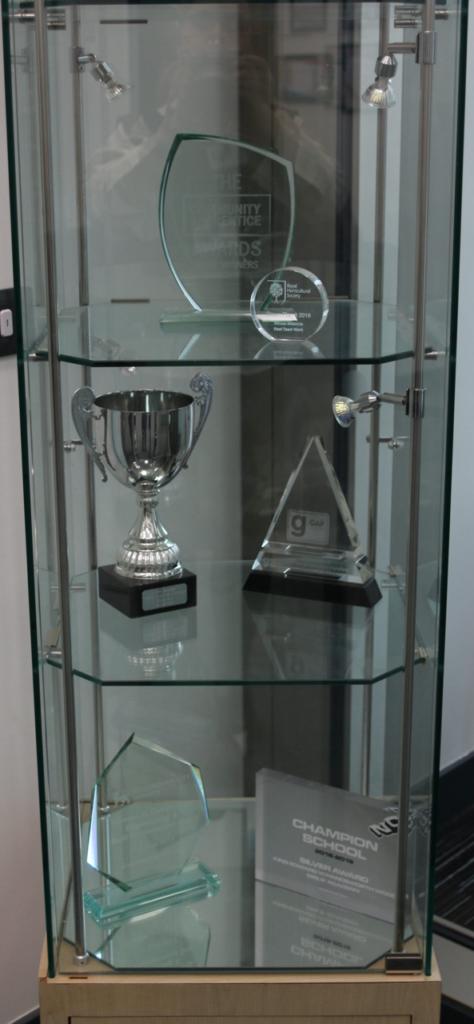 Reception Awards cabinet