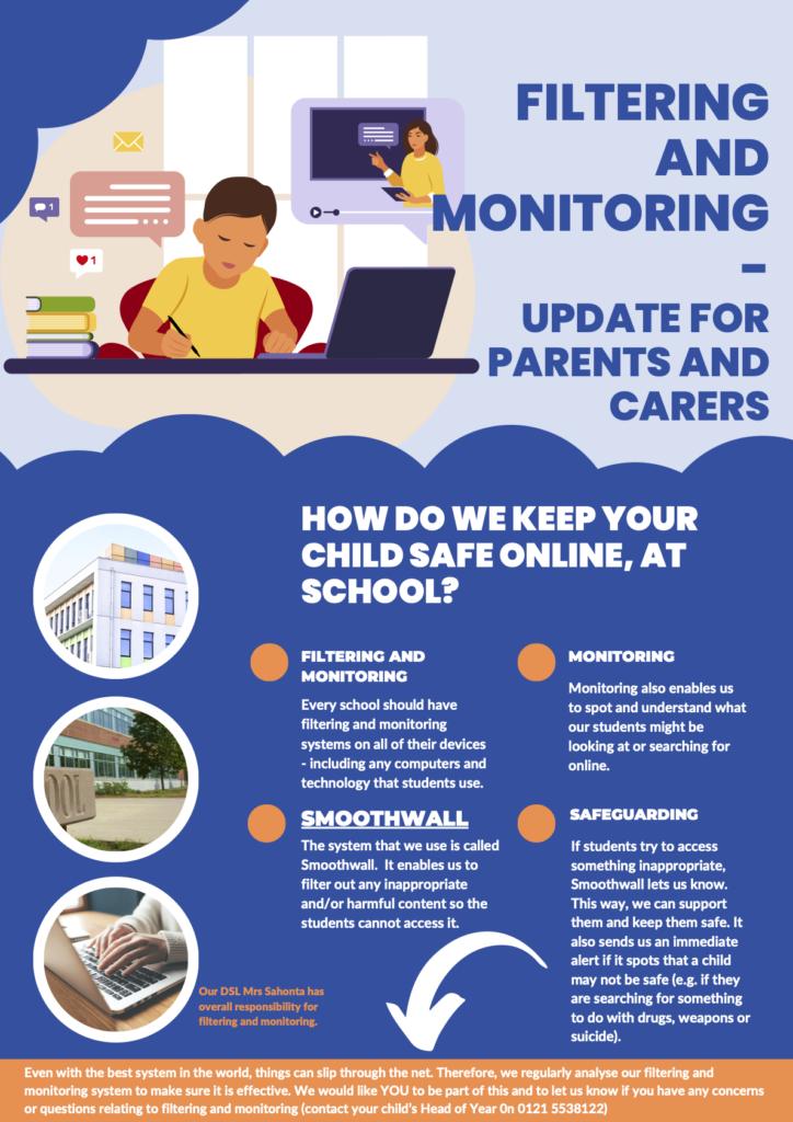 Poster parents filtering and monitoring